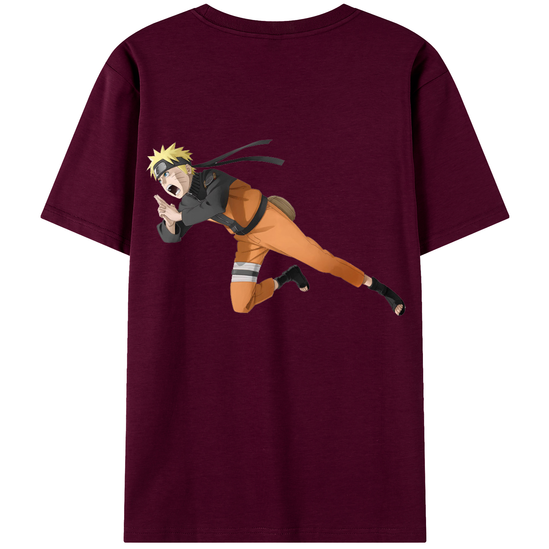 （画像用） NARUTO -ナルト- うずまき ナルト Uzumaki Naruto レディース半袖Tシャツ(バックプリント)